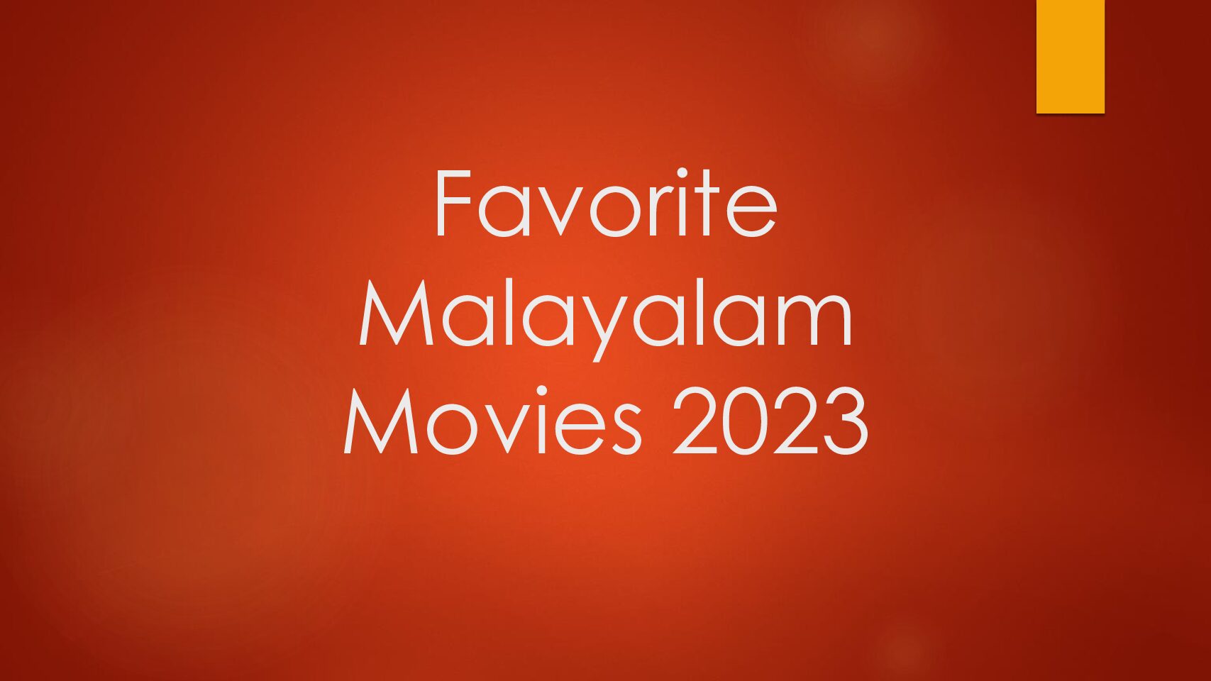 Favorite Malayalam 2023