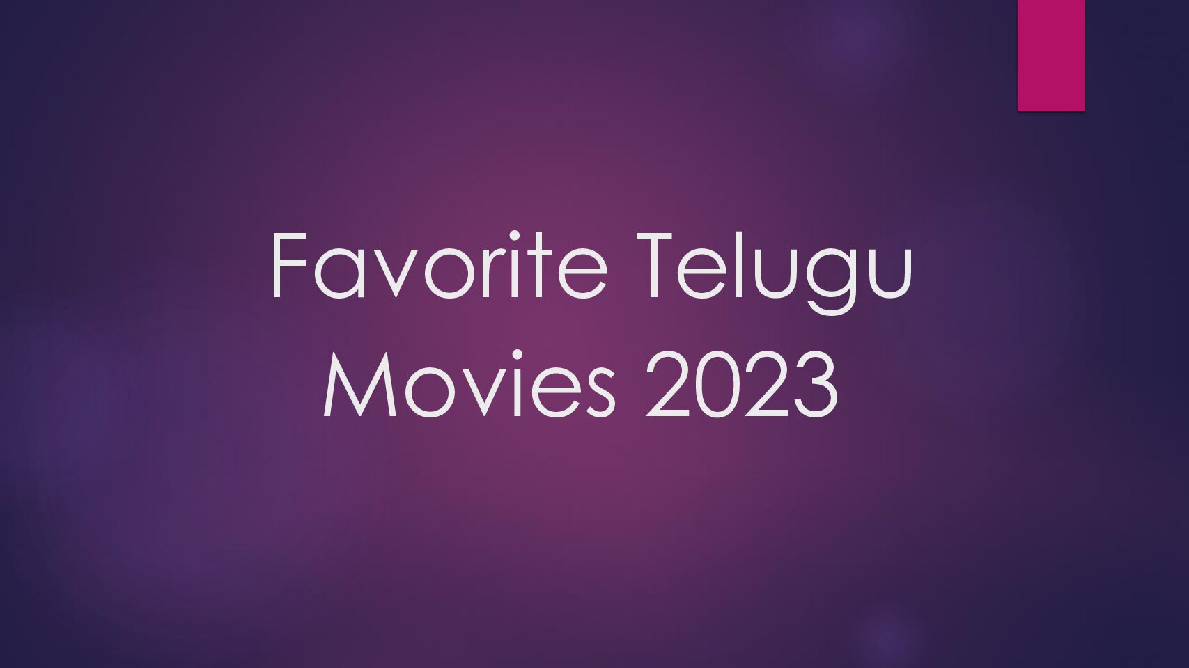 Favorite Telugu 2023